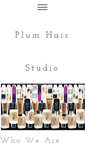 Mobile Screenshot of plumhairstudio.com